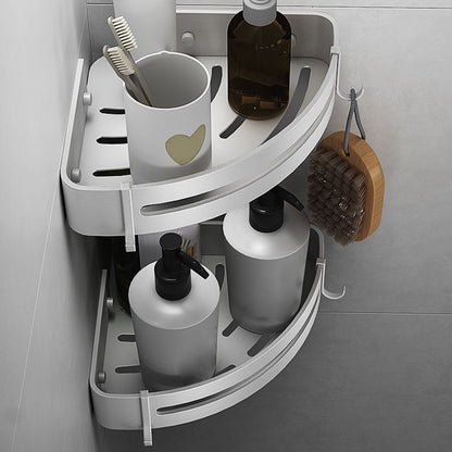 Modern Silver Bathroom Accessories Set with Rust Protection