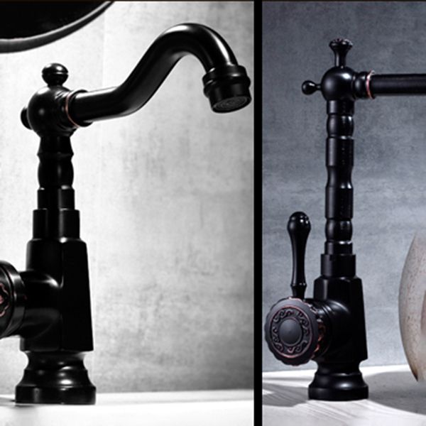 Glamorous Sink Faucet with Swivel Spout and Lever Handle