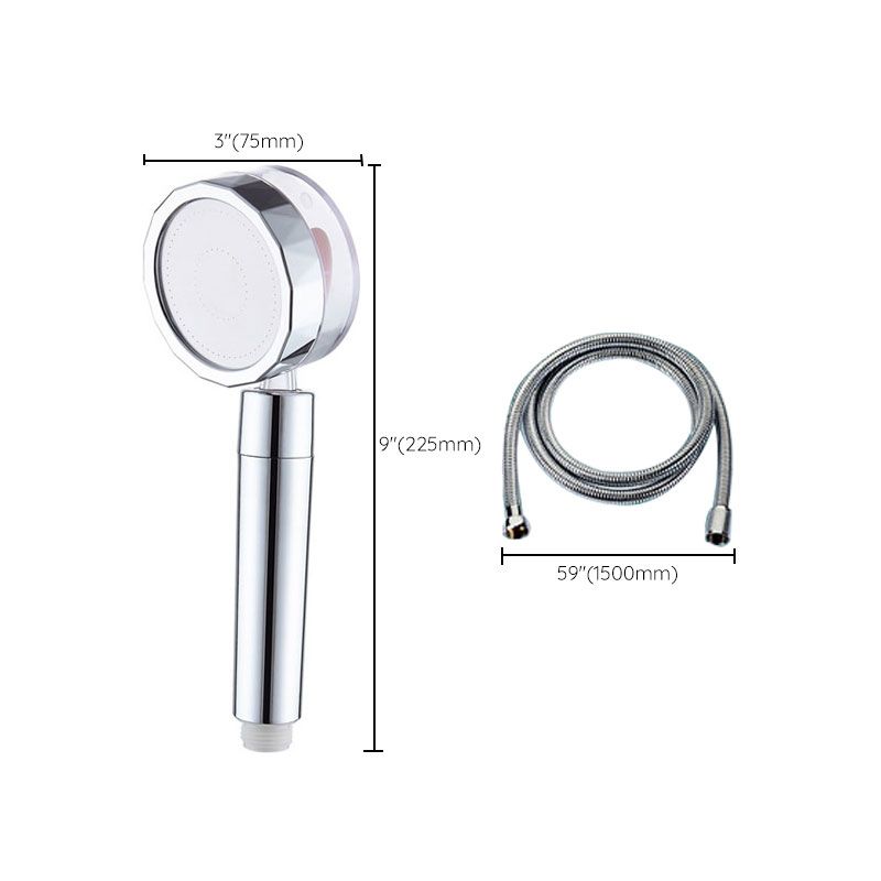 Water-Saving Handheld Shower Head in Silver - Wall Mount Design
