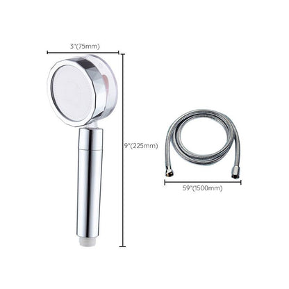 Water-Saving Handheld Shower Head in Silver - Wall Mount Design