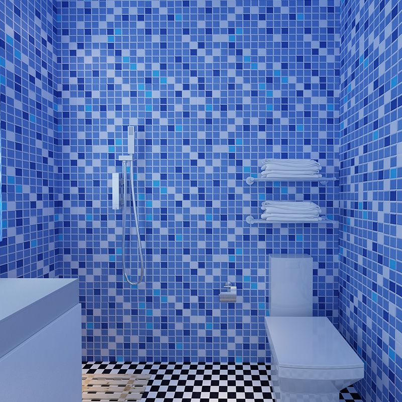 Colorful Waterproof Shower Wallpaper - Mosaic Peel and Stick Tiles