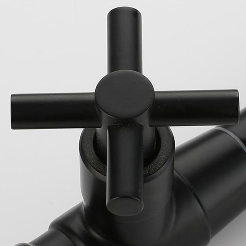 Contemporary Wall-Mounted Bathroom Faucet with Single Handle and One Hole
