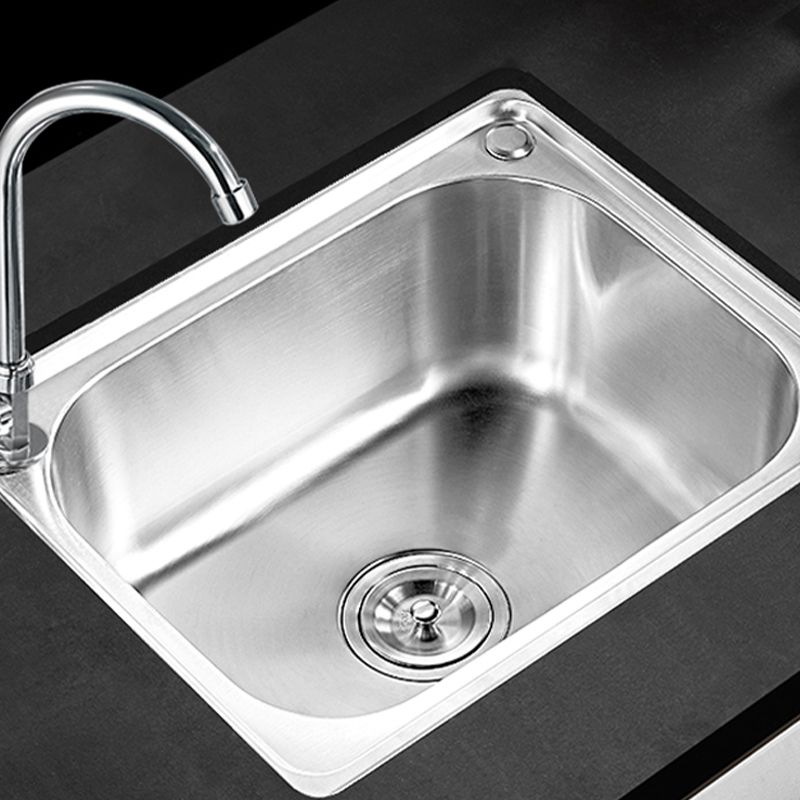 Contemporary Kitchen Sink with Drain Kit - Dirt Resistant Vanity Design