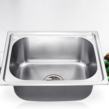 Contemporary Kitchen Sink with Drain Kit - Dirt Resistant Vanity Design