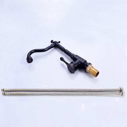 Glamorous Sink Faucet with Swivel Spout and Lever Handle