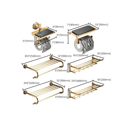 Traditional Brushed Brass Bathroom Accessories – Individual or Set Options