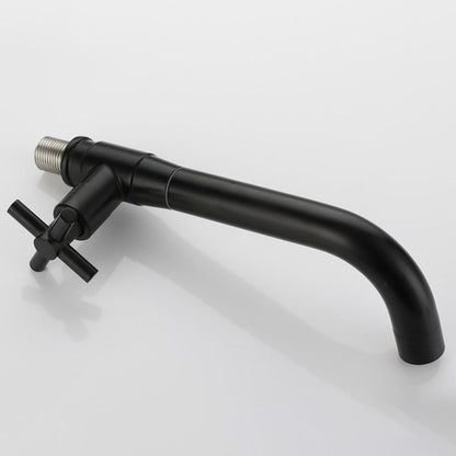 Contemporary Wall-Mounted Bathroom Faucet with Single Handle and One Hole