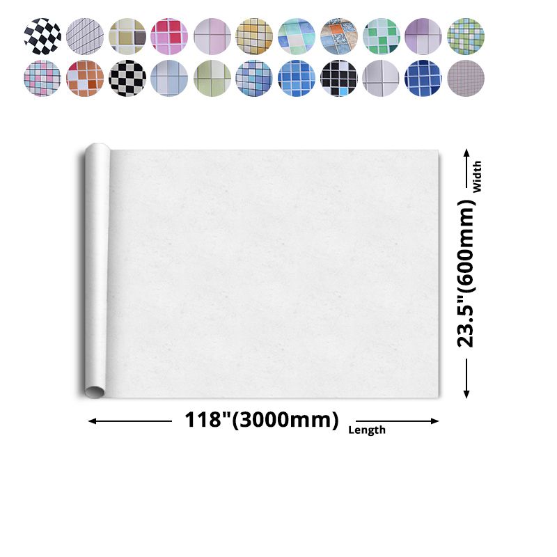 Colorful Waterproof Shower Wallpaper - Mosaic Peel and Stick Tiles