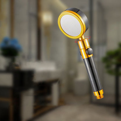 Adjustable Round Handheld Shower Head with Hose and Wall Mount
