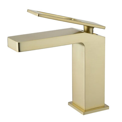 Glam Style Sink Faucet for Bathroom with Lever Mixer