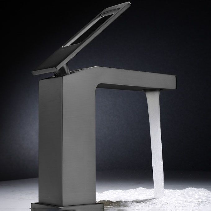 Glam Style Sink Faucet for Bathroom with Lever Mixer