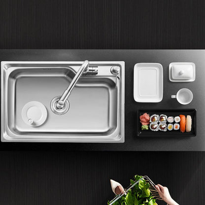 Contemporary Kitchen Sink with Drain Kit - Dirt Resistant Vanity Design