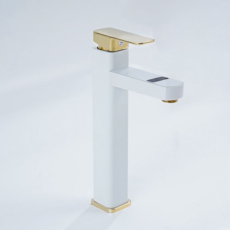 Modern Bathroom Sink Faucet with Digital Display – Low Arch Monochrome