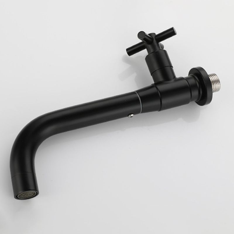 Contemporary Wall-Mounted Bathroom Faucet with Single Handle and One Hole