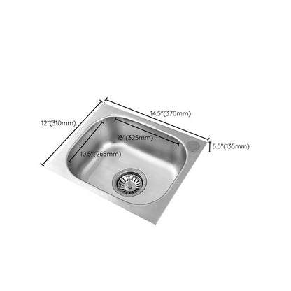 Contemporary Kitchen Sink with Drain Kit - Dirt Resistant Vanity Design