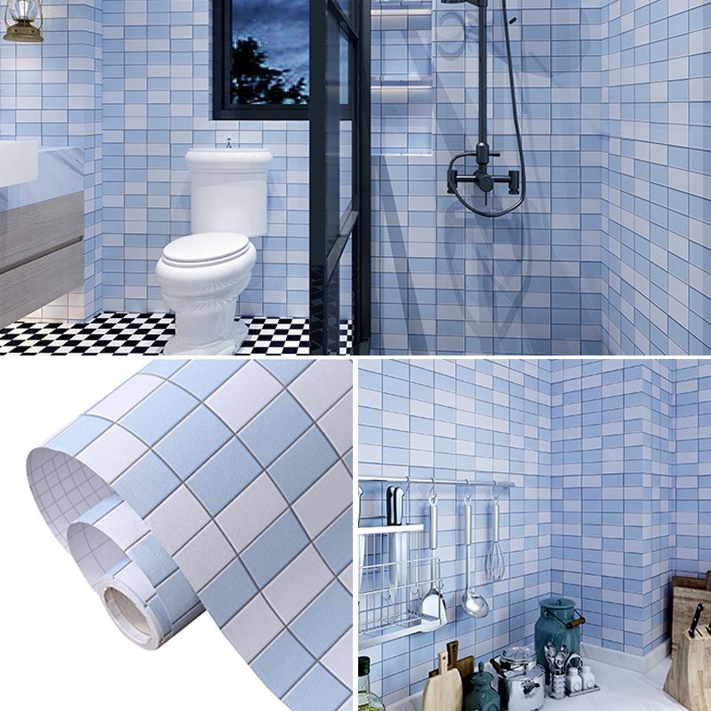 Colorful Waterproof Shower Wallpaper - Mosaic Peel and Stick Tiles