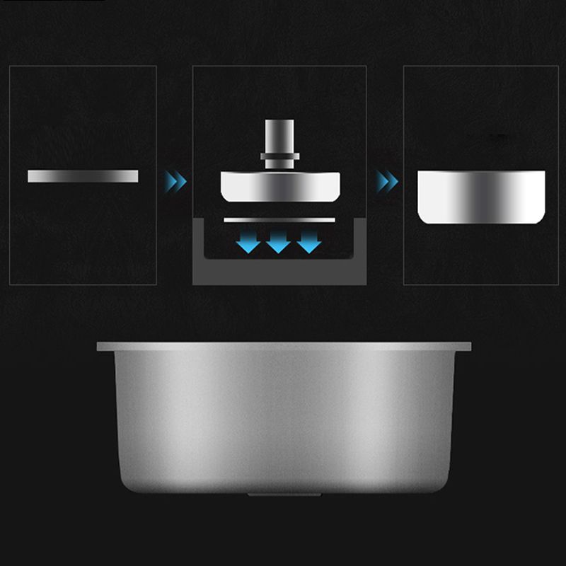 Contemporary Kitchen Sink with Drain Kit - Dirt Resistant Vanity Design