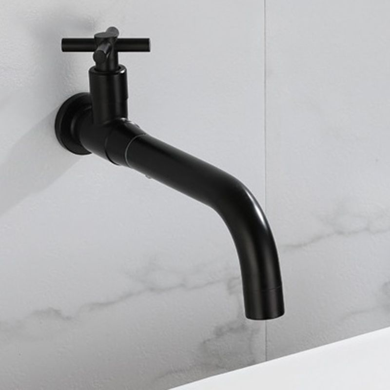 Contemporary Wall-Mounted Bathroom Faucet with Single Handle and One Hole