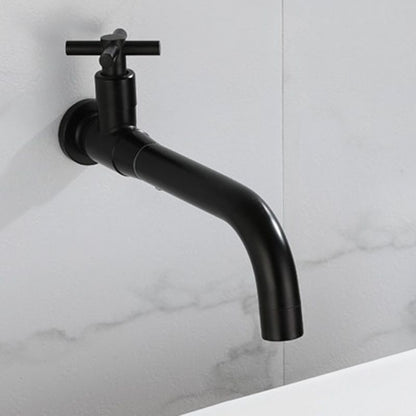 Contemporary Wall-Mounted Bathroom Faucet with Single Handle and One Hole