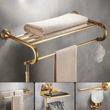 Traditional Brushed Brass Bathroom Accessories – Individual or Set Options