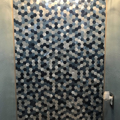 Hexagon Peel and Stick Metal Mosaic Tiles for Modern Decor