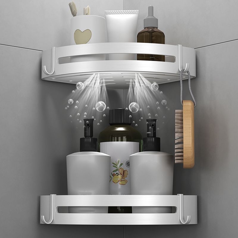 Modern Silver Bathroom Accessories Set with Rust Protection