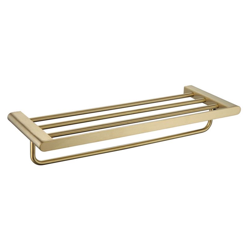 Gold Bathroom Hardware Set – Contemporary Towel Bar and Accessories