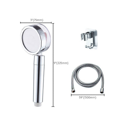 Water-Saving Handheld Shower Head in Silver - Wall Mount Design