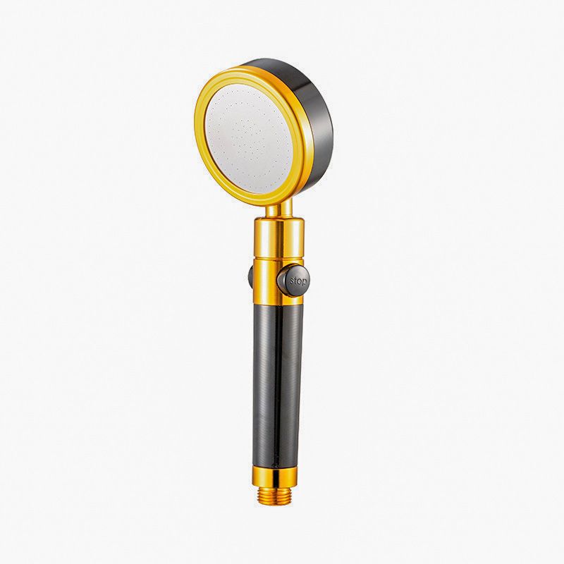 Adjustable Round Handheld Shower Head with Hose and Wall Mount