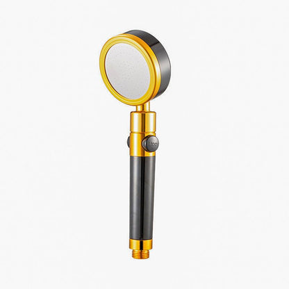 Adjustable Round Handheld Shower Head with Hose and Wall Mount
