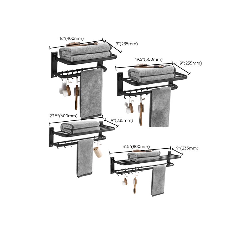 Modern Matte Black Bathroom Accessory Set – Individual or Set Options