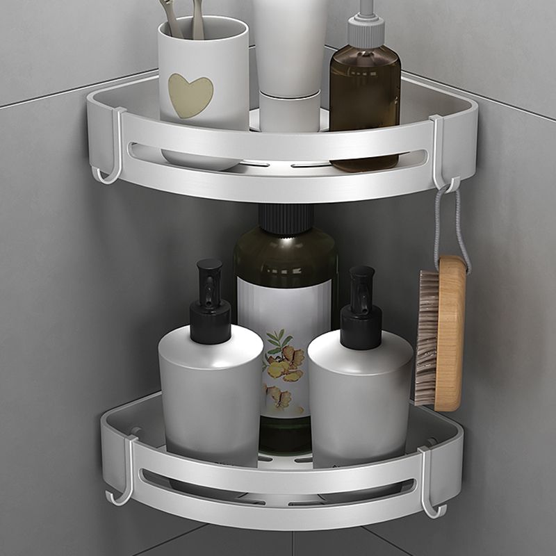 Modern Silver Bathroom Accessories Set with Rust Protection