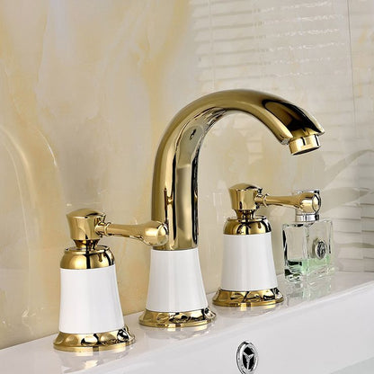 Modern Deck Mount Trim for Bathtub Faucet in Contemporary Style