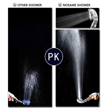 Round Rain Shower Head Set with Handheld Sprayer - 3 Spray Modes