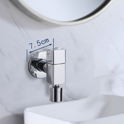 Modern Round Wall-Mounted Bathroom Faucet Handle in Solid Brass