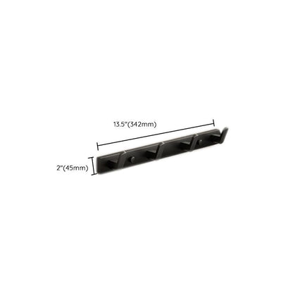 Contemporary Matte Black Bathroom Accessory Set with Shelf and Towel Holder
