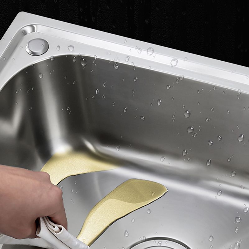 Contemporary Kitchen Sink with Drain Kit - Dirt Resistant Vanity Design