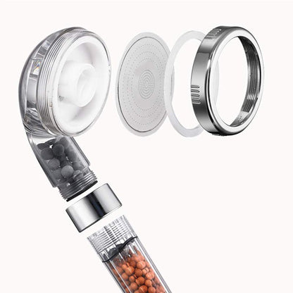 Round Rain Shower Head Set with Handheld Sprayer - 3 Spray Modes