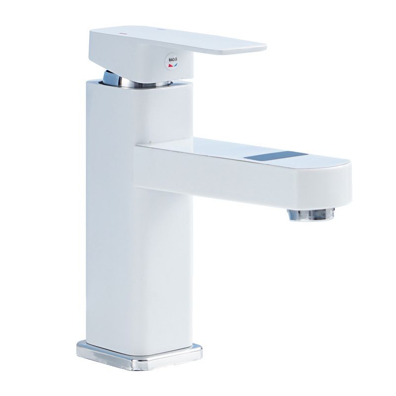 Modern Bathroom Sink Faucet with Digital Display – Low Arch Monochrome
