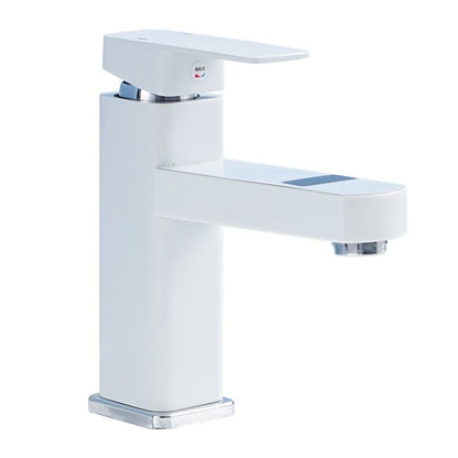 Modern Bathroom Sink Faucet with Digital Display – Low Arch Monochrome