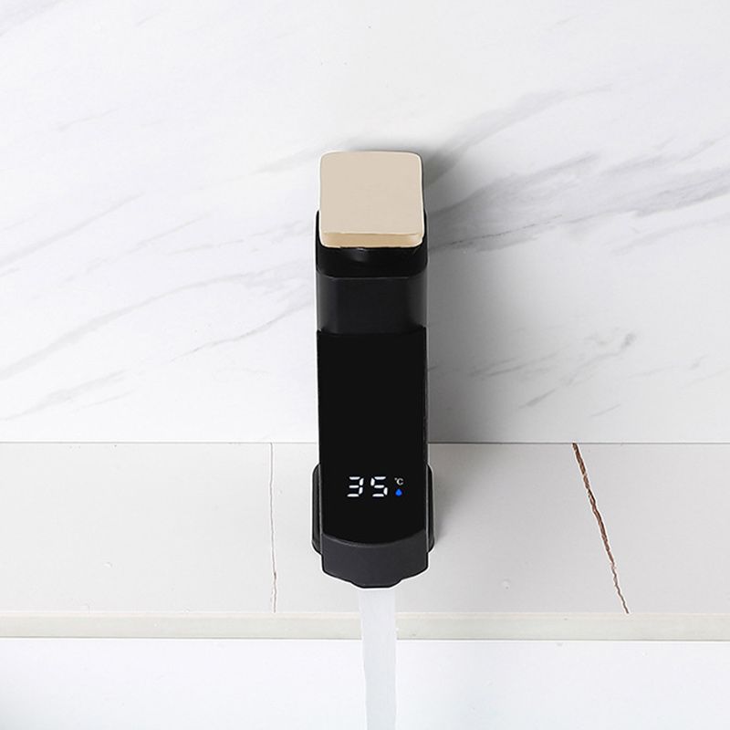 Modern Bathroom Sink Faucet with Digital Display – Low Arch Monochrome