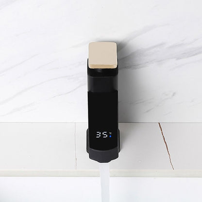 Modern Bathroom Sink Faucet with Digital Display – Low Arch Monochrome