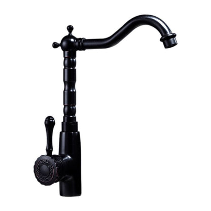Glamorous Sink Faucet with Swivel Spout and Lever Handle