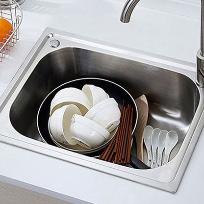 Contemporary Kitchen Sink with Drain Kit - Dirt Resistant Vanity Design