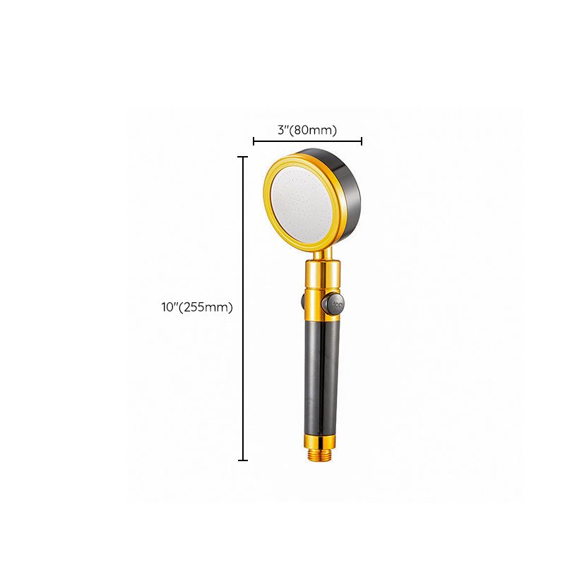 Adjustable Round Handheld Shower Head with Hose and Wall Mount