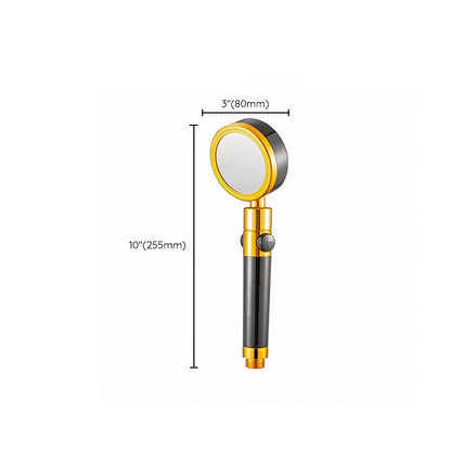 Adjustable Round Handheld Shower Head with Hose and Wall Mount