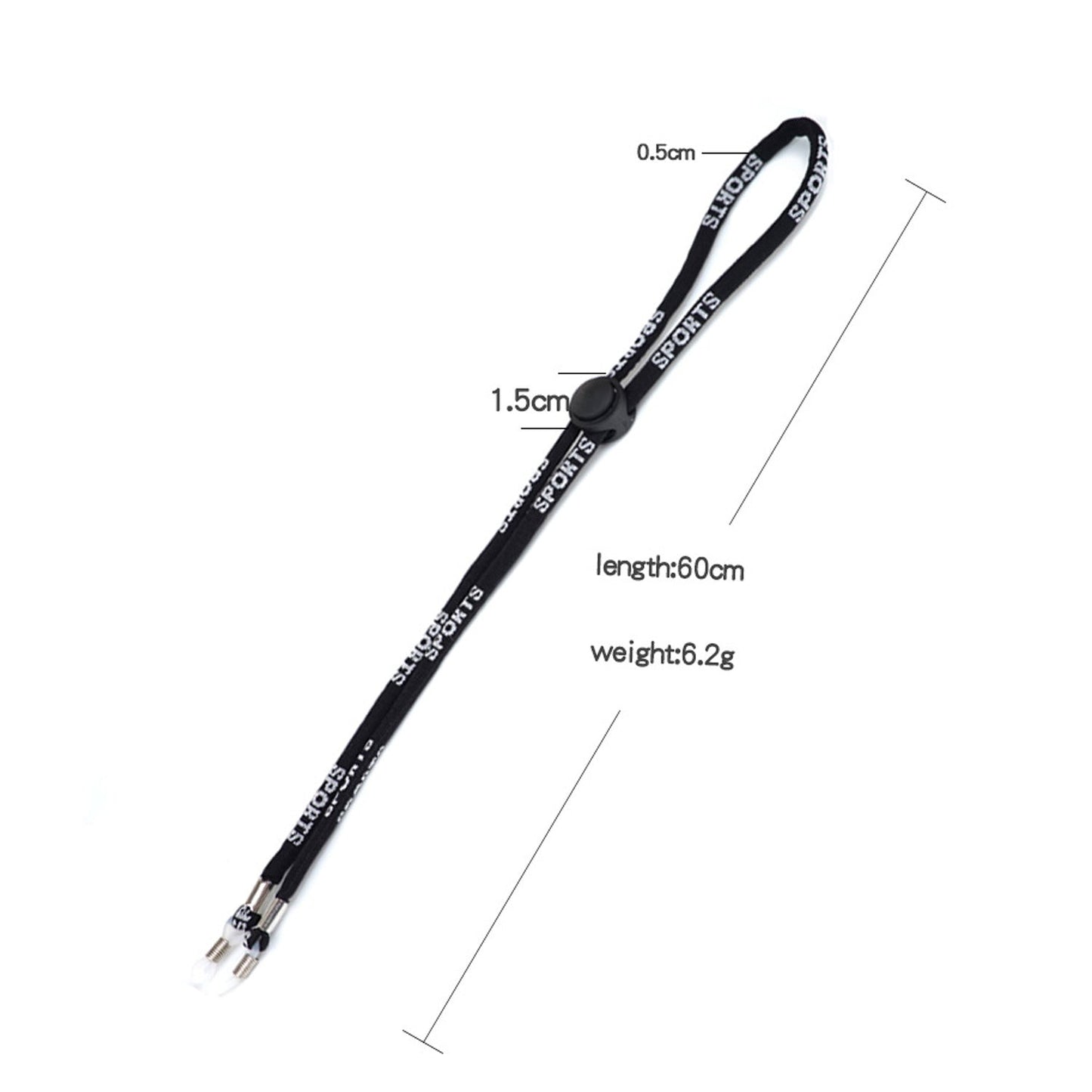 Adjustable Eyewear Strap for Sports Activities