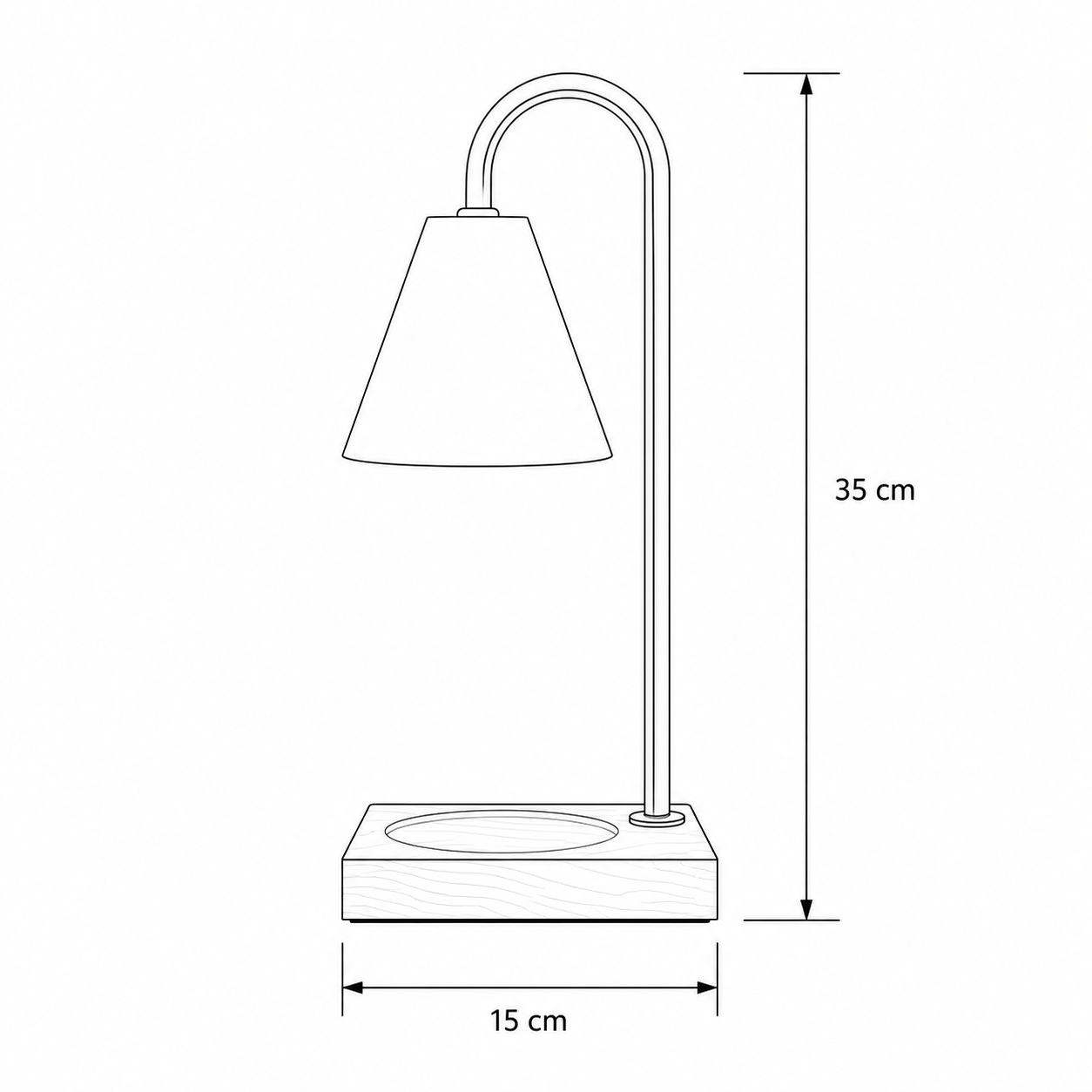 Table Lamp with Retro Marble Design for Aromatherapy