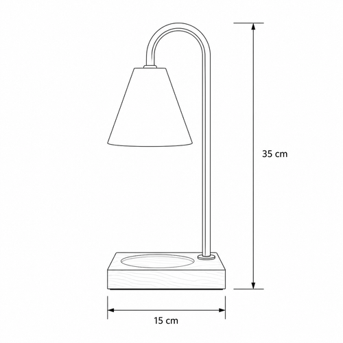 Table Lamp with Retro Marble Design for Aromatherapy