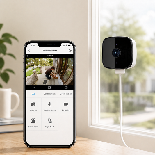 WiFi Security Camera for Windows, 1080P with 32GB Memory Card
